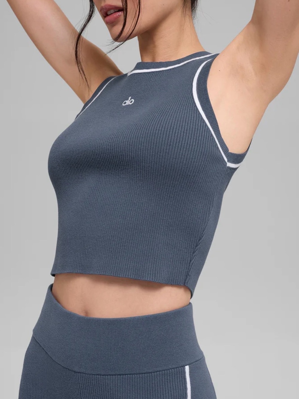 ALO Yoga Knit Highline Cropped Tank